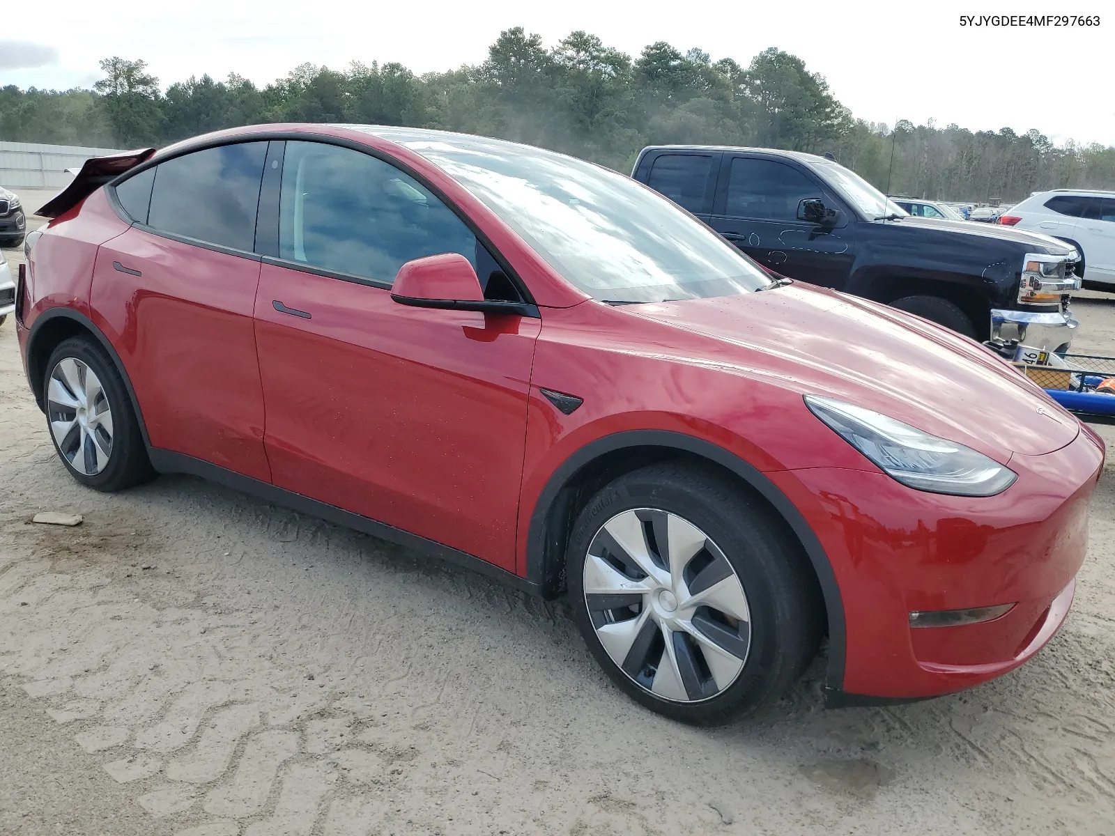 2021 Tesla Model Y VIN: 5YJYGDEE4MF297663 Lot: 65450164