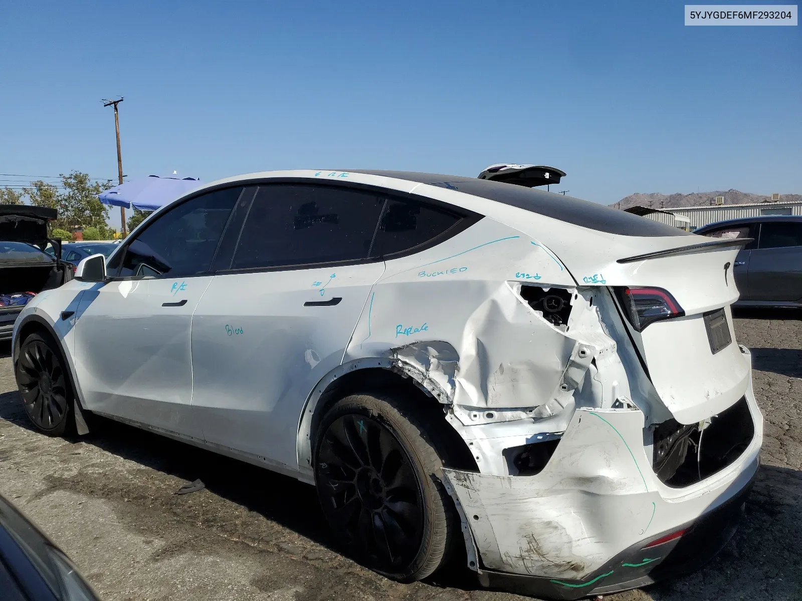 5YJYGDEF6MF293204 2021 Tesla Model Y