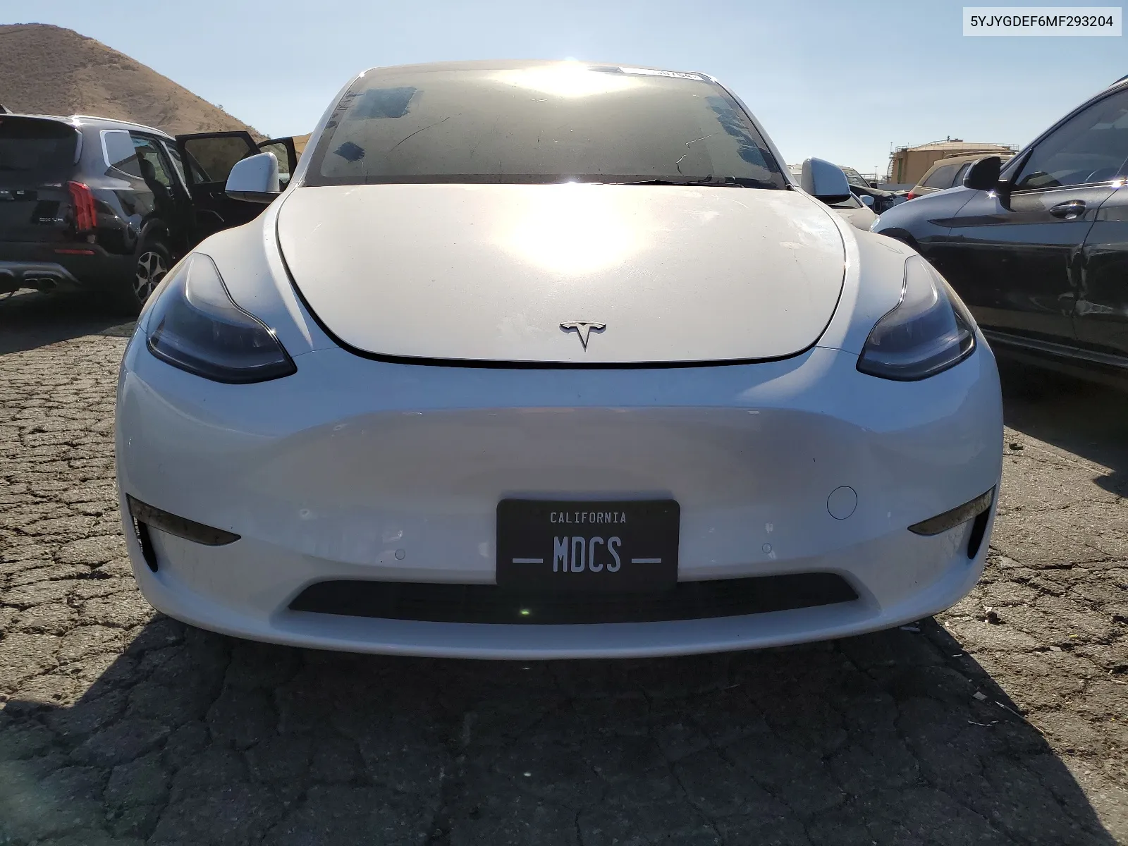 2021 Tesla Model Y VIN: 5YJYGDEF6MF293204 Lot: 65490764