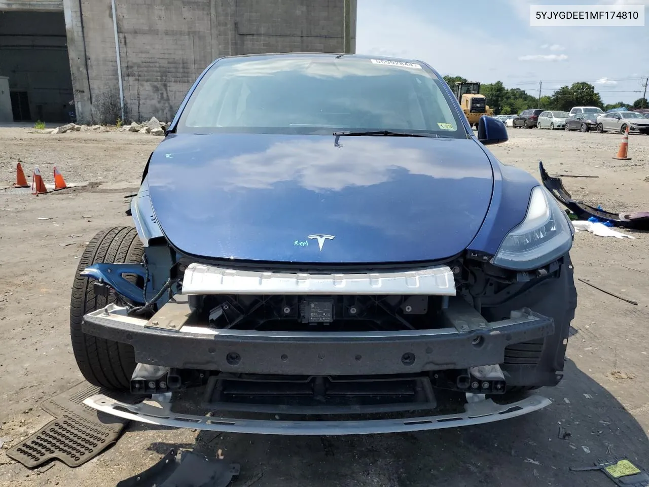 2021 Tesla Model Y VIN: 5YJYGDEE1MF174810 Lot: 65992844