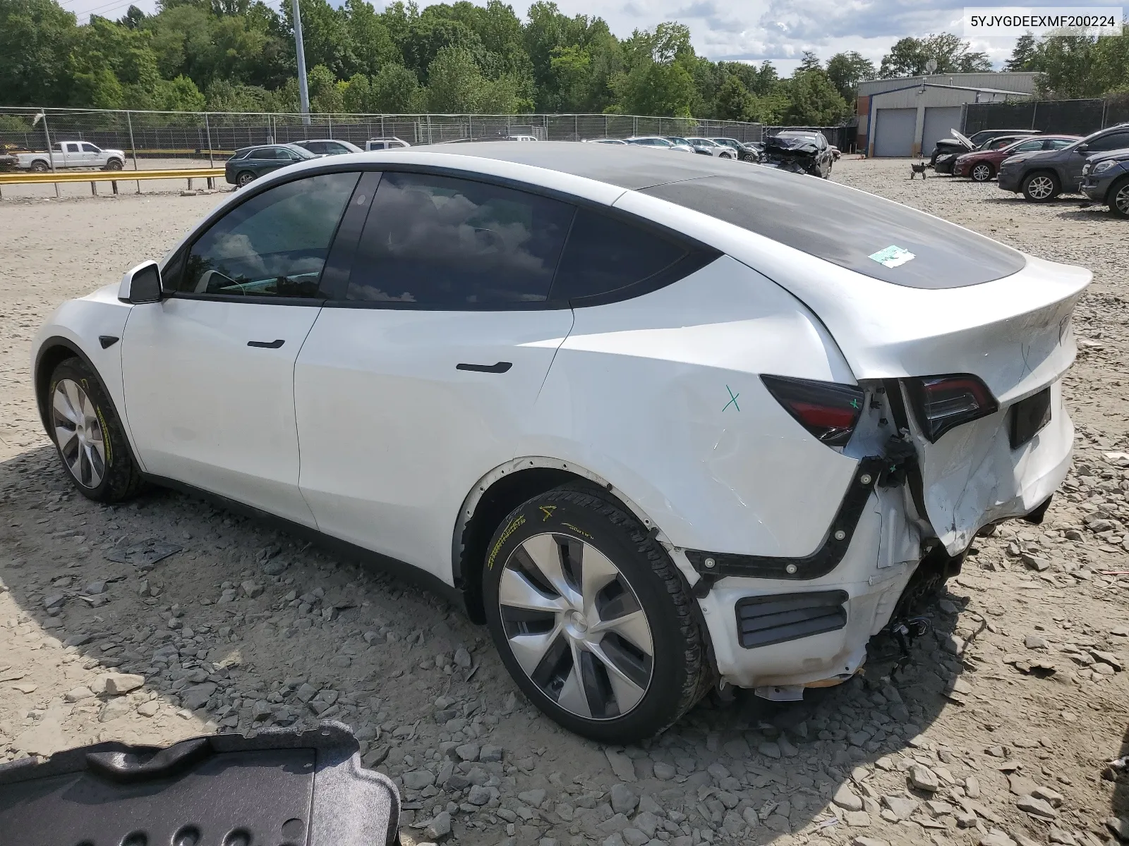 2021 Tesla Model Y VIN: 5YJYGDEEXMF200224 Lot: 66010384