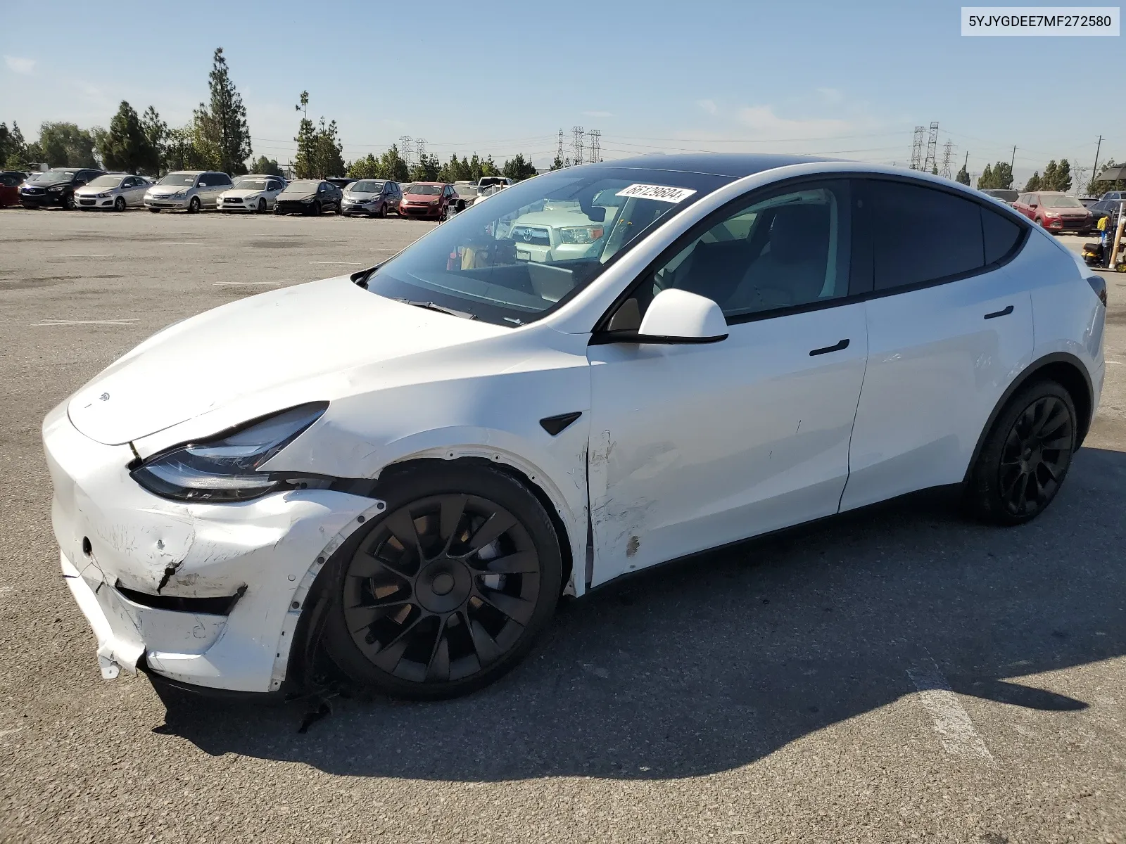 5YJYGDEE7MF272580 2021 Tesla Model Y