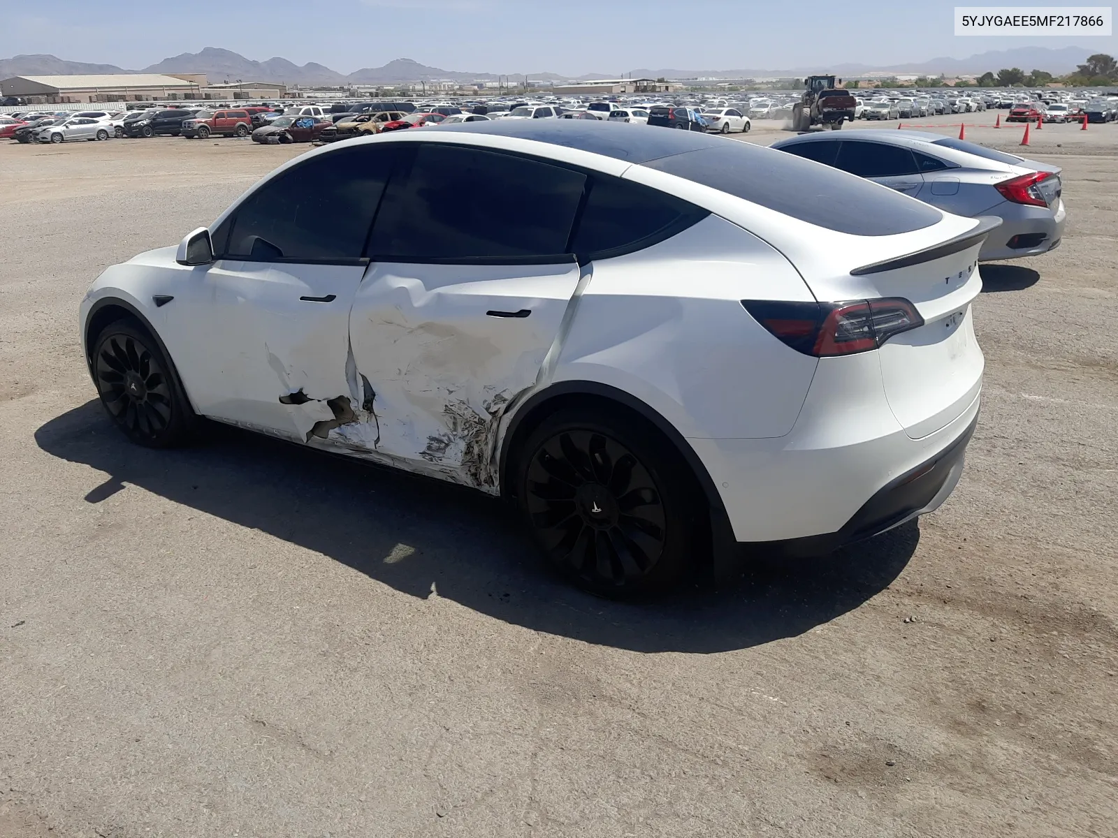 2021 Tesla Model Y VIN: 5YJYGAEE5MF217866 Lot: 66653834