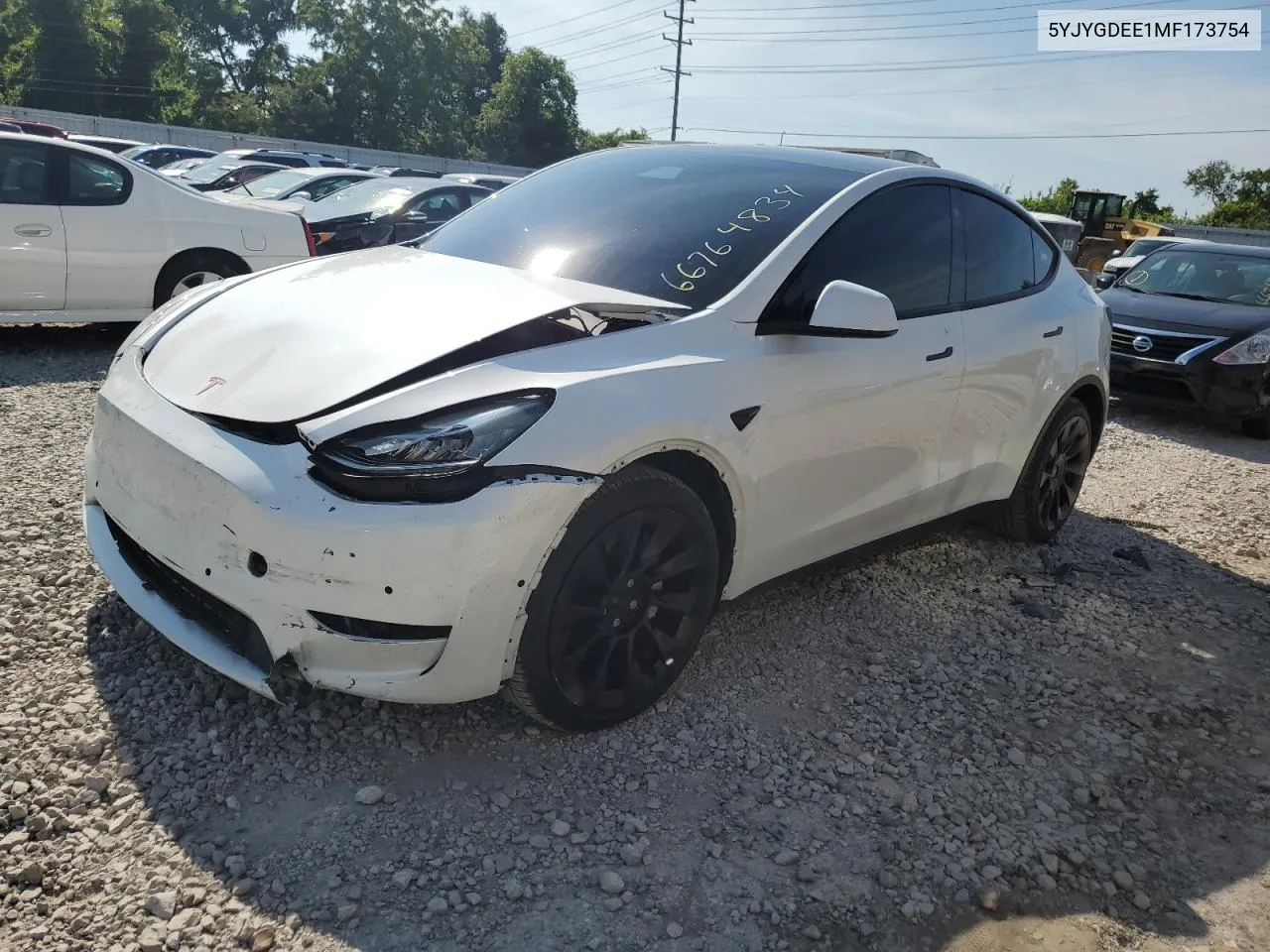 2021 Tesla Model Y VIN: 5YJYGDEE1MF173754 Lot: 66764834