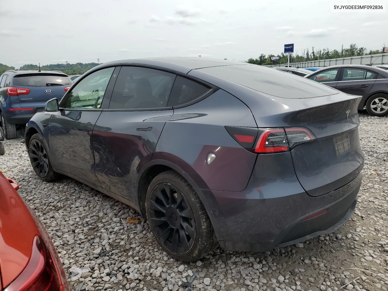 2021 Tesla Model Y VIN: 5YJYGDEE3MF092836 Lot: 66866924