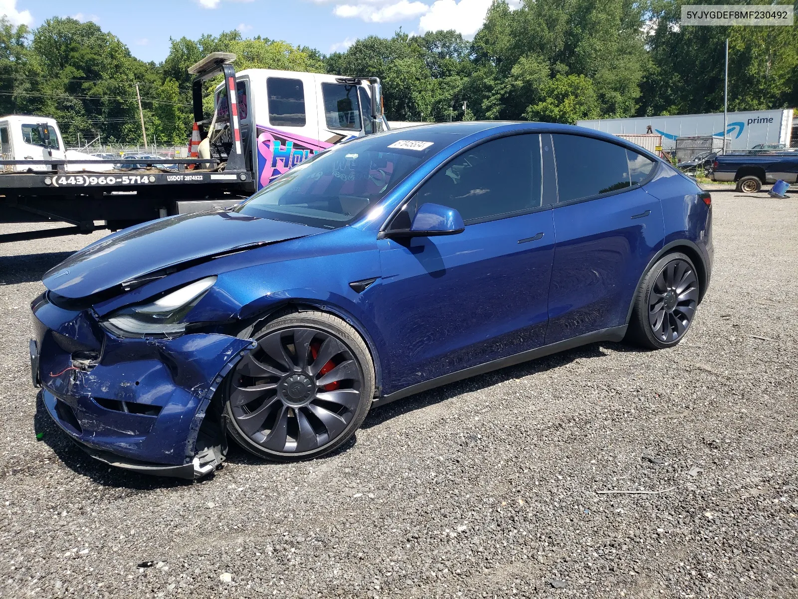 5YJYGDEF8MF230492 2021 Tesla Model Y