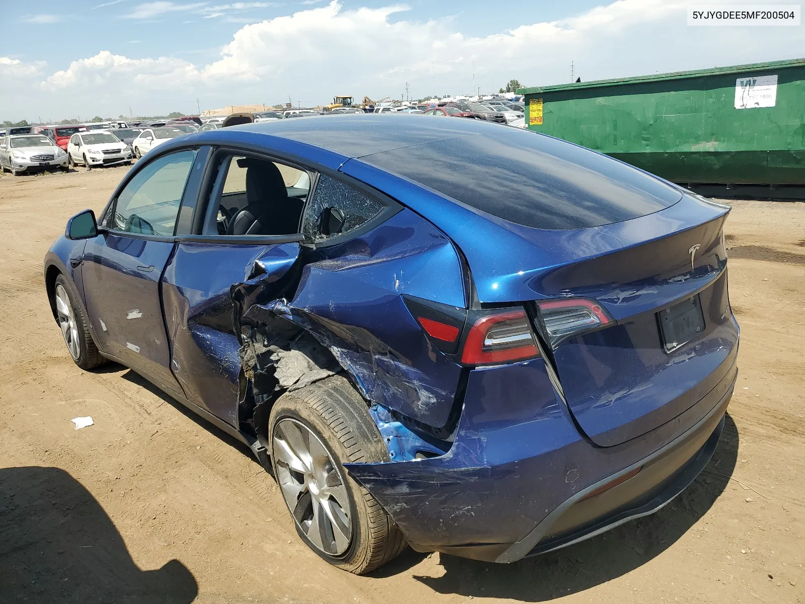 5YJYGDEE5MF200504 2021 Tesla Model Y