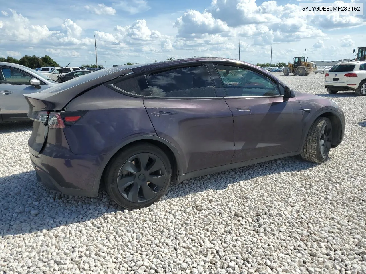 5YJYGDEE0MF233152 2021 Tesla Model Y