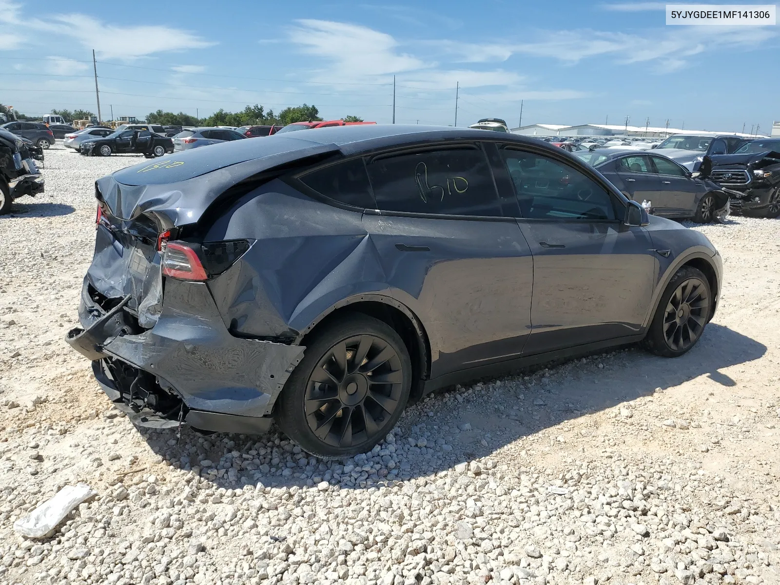 2021 Tesla Model Y VIN: 5YJYGDEE1MF141306 Lot: 67191694