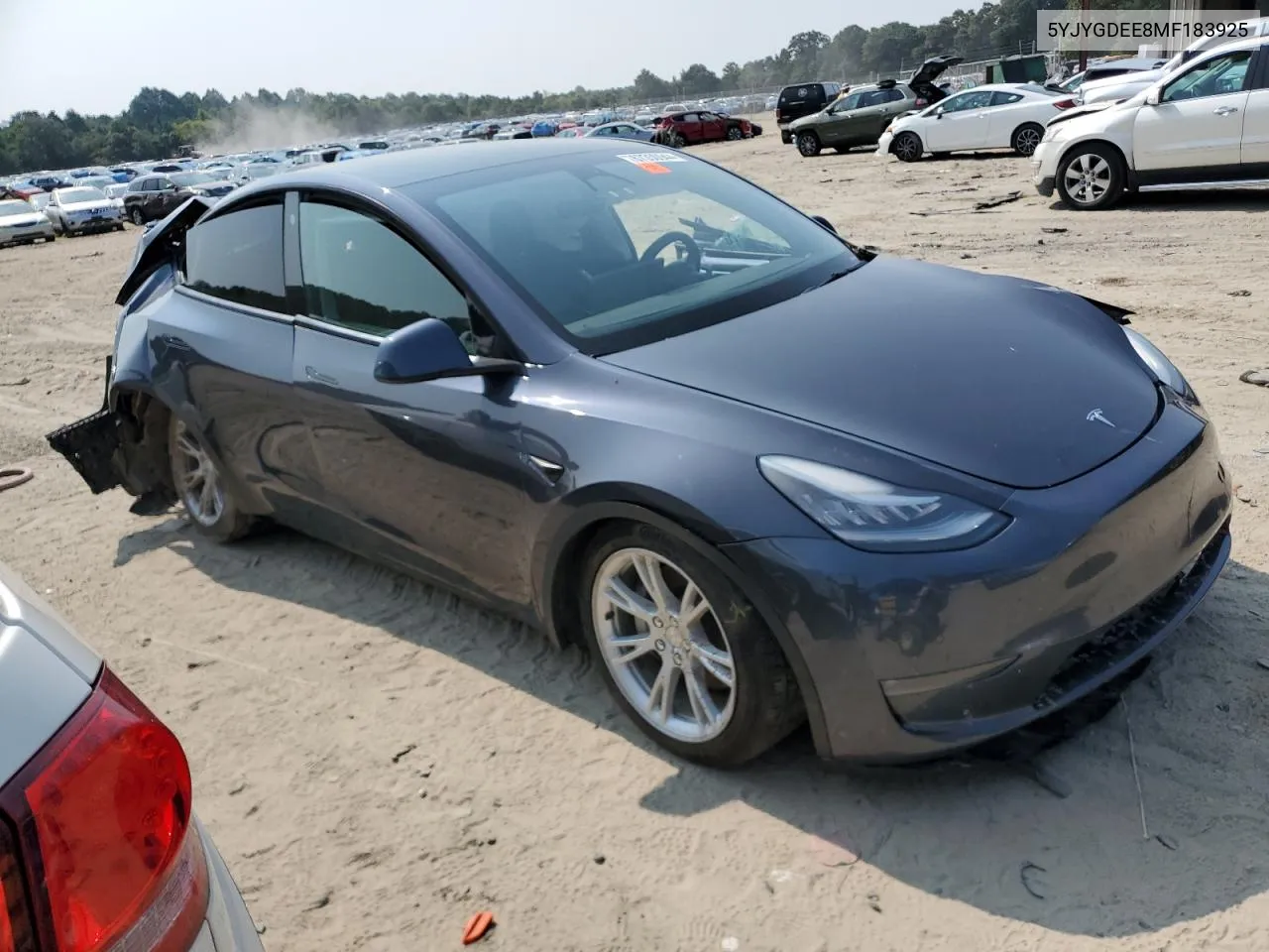 2021 Tesla Model Y VIN: 5YJYGDEE8MF183925 Lot: 67350944