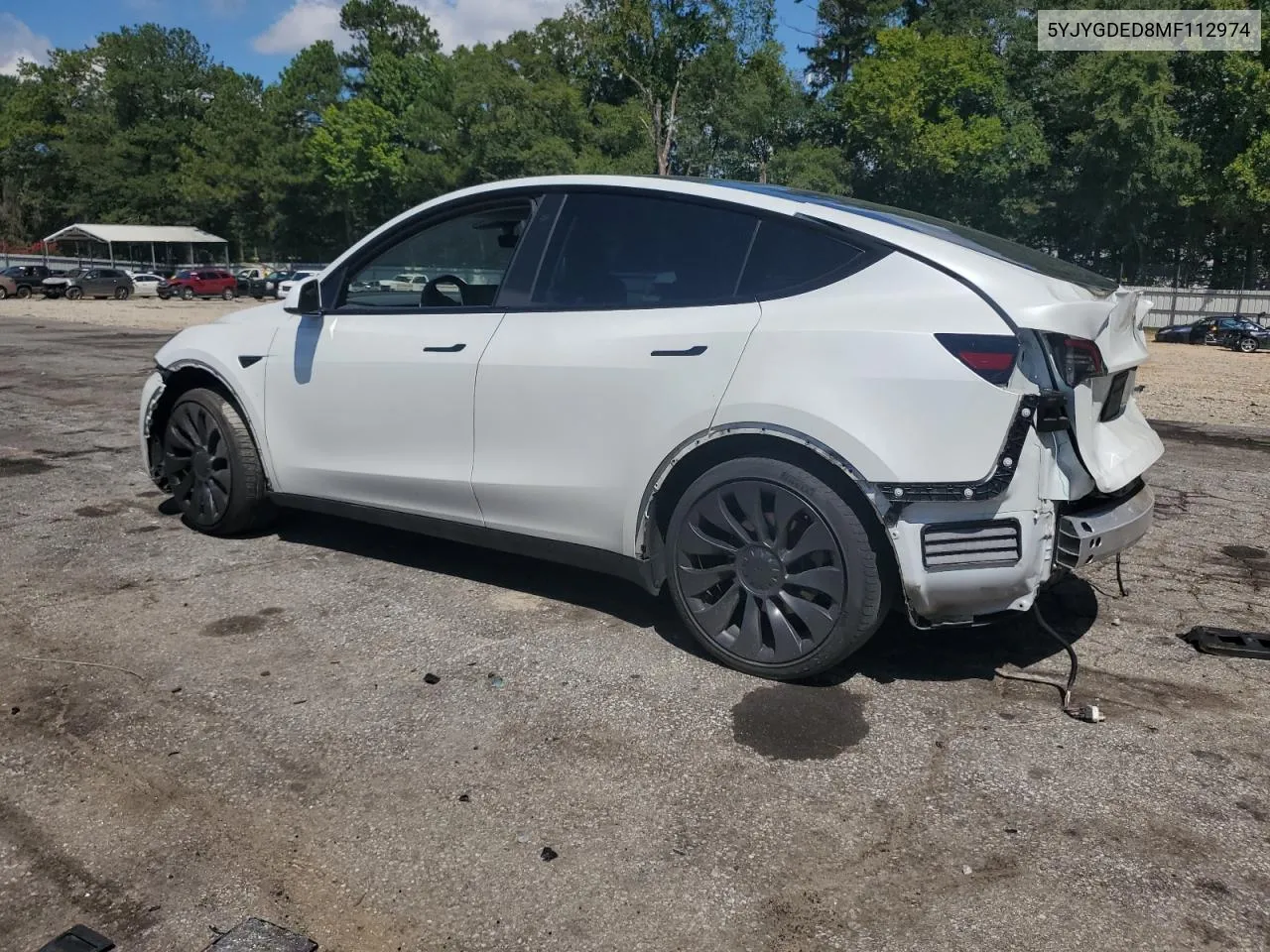 2021 Tesla Model Y VIN: 5YJYGDED8MF112974 Lot: 67351604