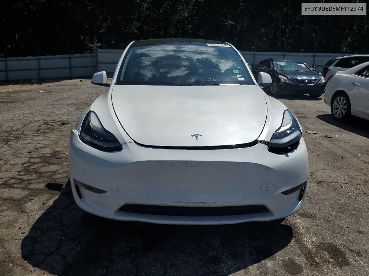 2021 Tesla Model Y VIN: 5YJYGDED8MF112974 Lot: 67351604