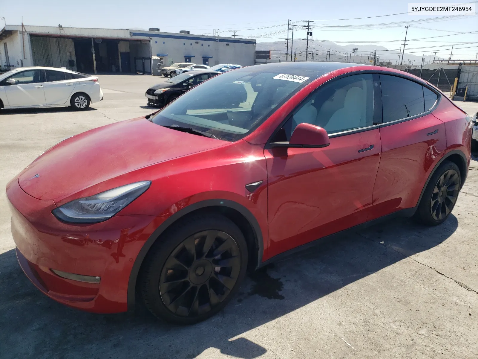 5YJYGDEE2MF246954 2021 Tesla Model Y