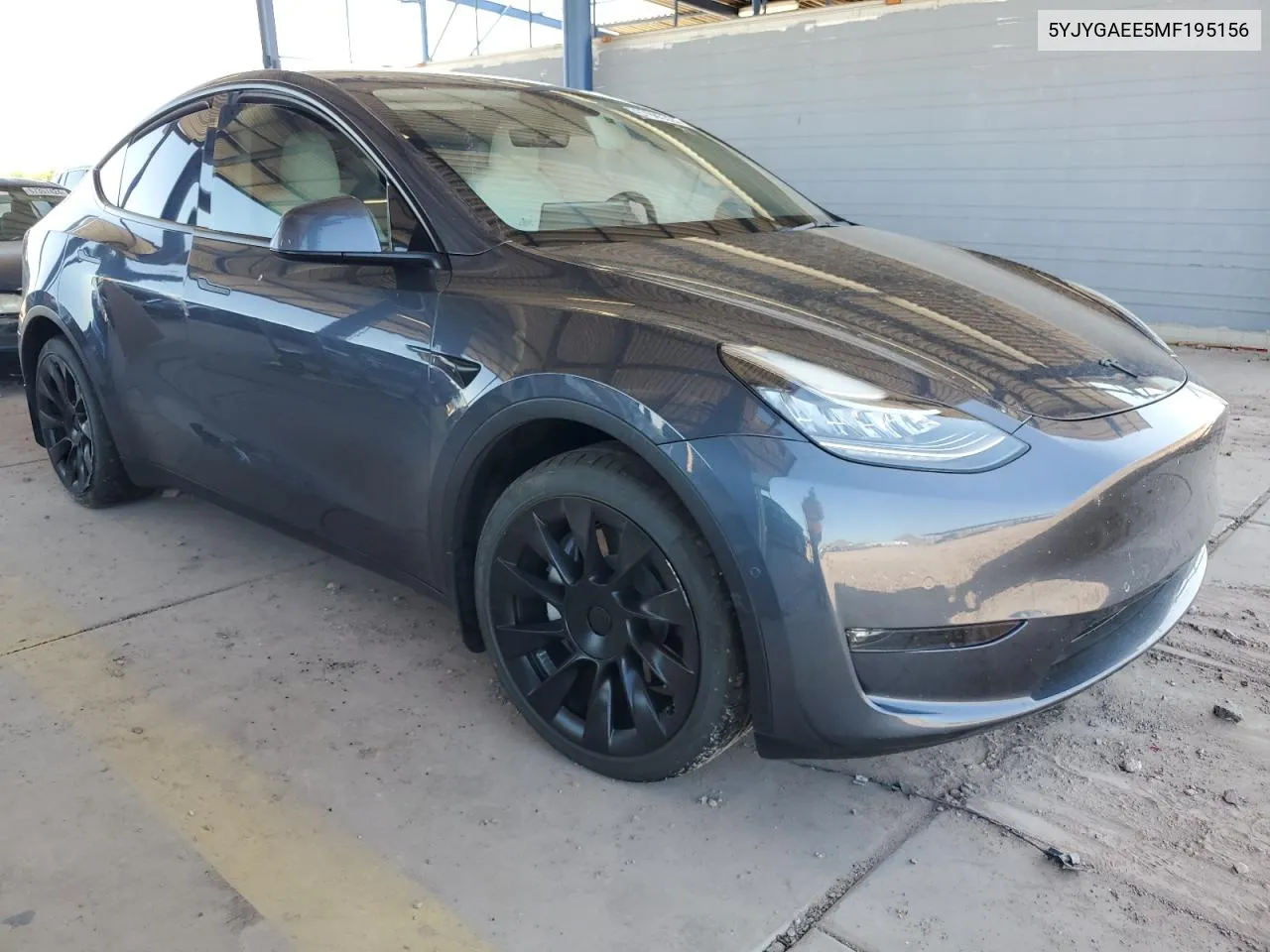 2021 Tesla Model Y VIN: 5YJYGAEE5MF195156 Lot: 67685324