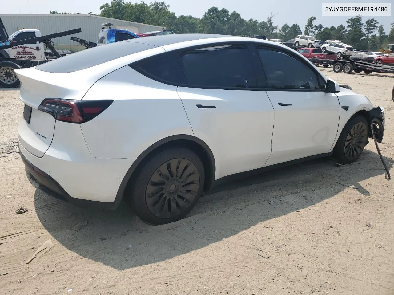 2021 Tesla Model Y VIN: 5YJYGDEE8MF194486 Lot: 67894314