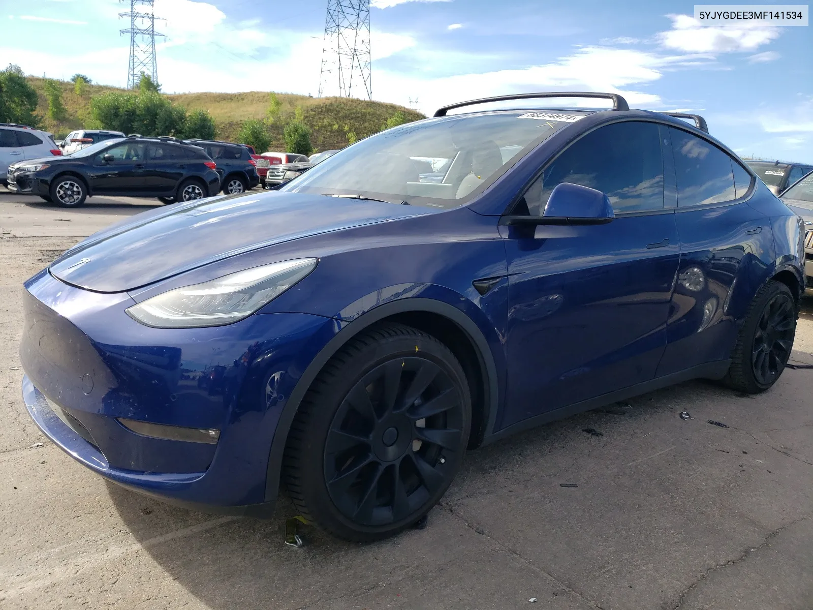 5YJYGDEE3MF141534 2021 Tesla Model Y