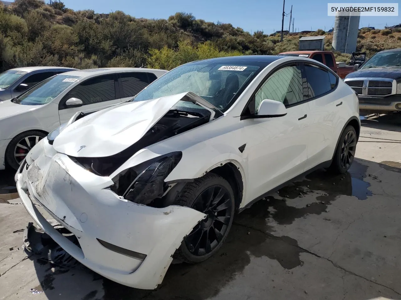 5YJYGDEE2MF159832 2021 Tesla Model Y