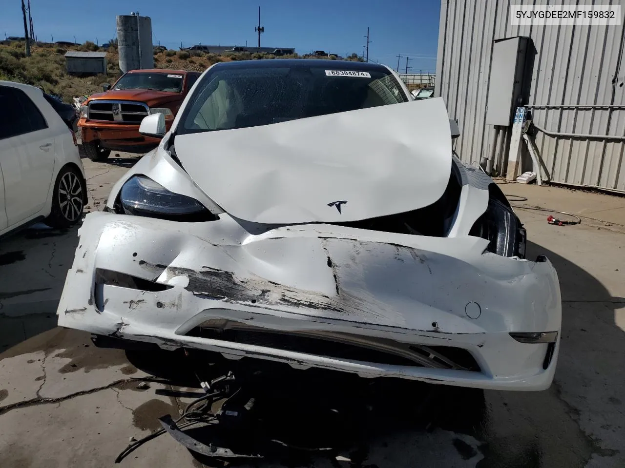 5YJYGDEE2MF159832 2021 Tesla Model Y