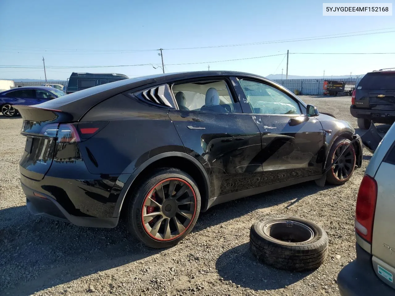 2021 Tesla Model Y VIN: 5YJYGDEE4MF152168 Lot: 68386174