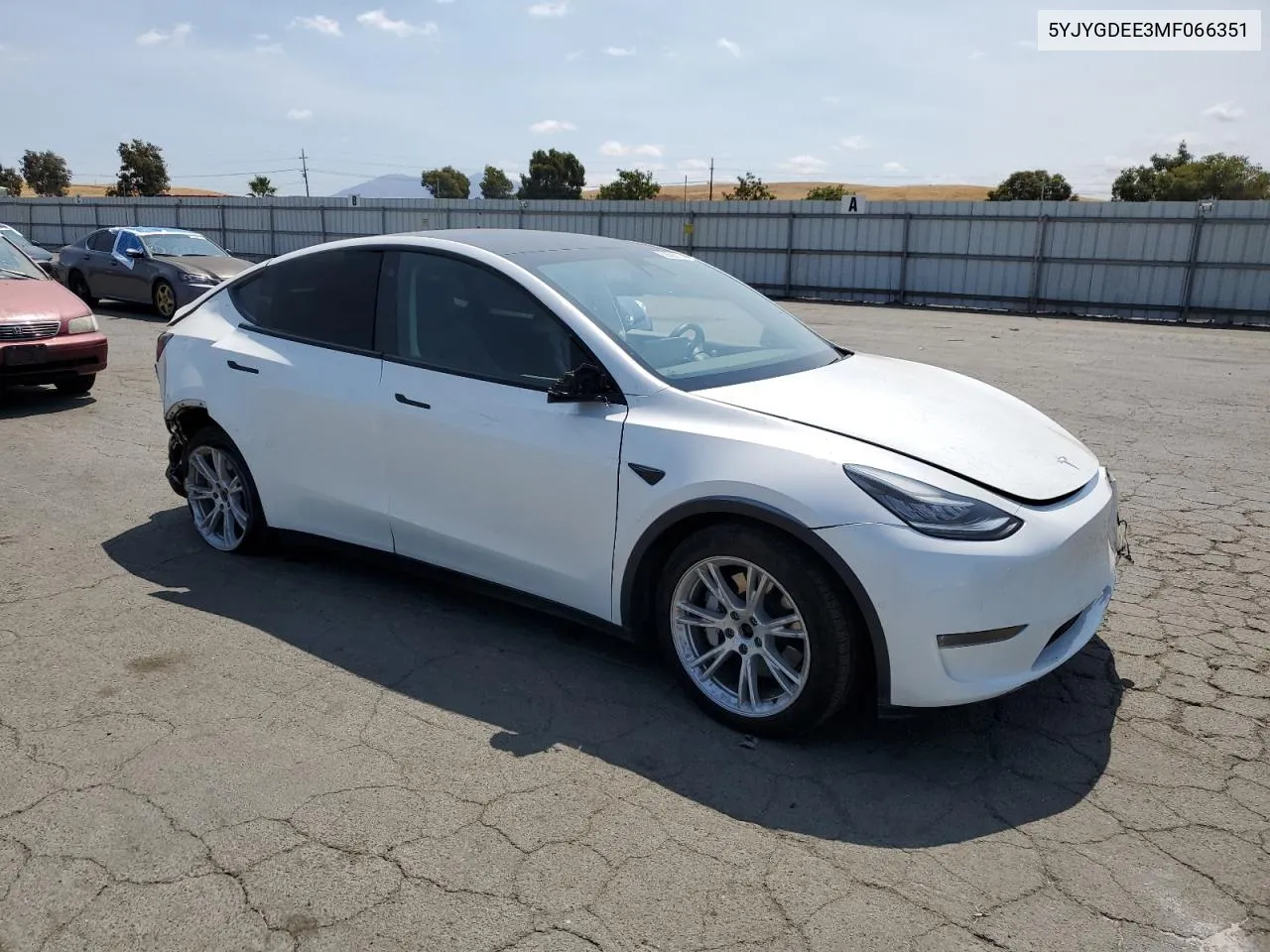 2021 Tesla Model Y VIN: 5YJYGDEE3MF066351 Lot: 68506174