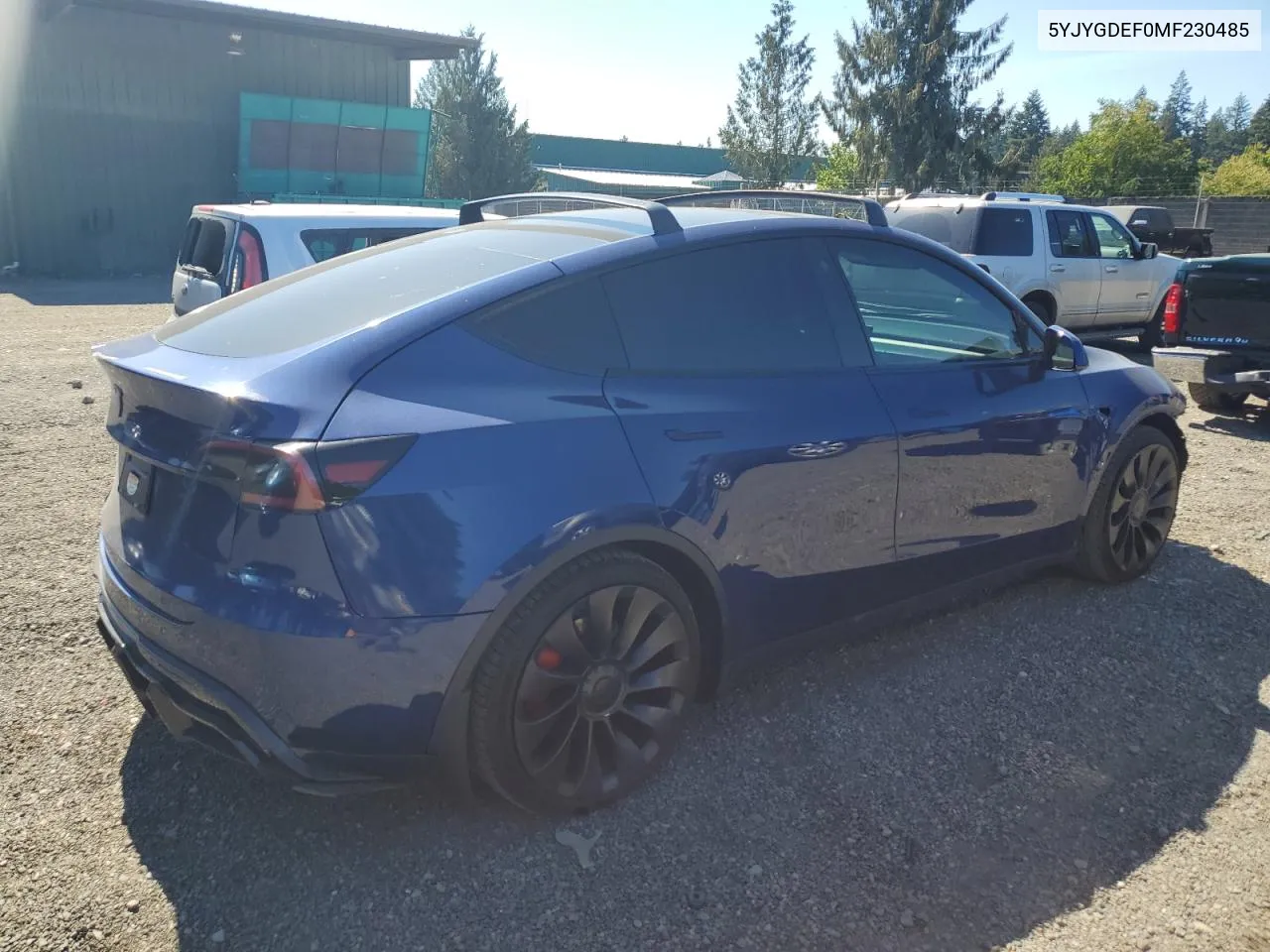 2021 Tesla Model Y VIN: 5YJYGDEF0MF230485 Lot: 68558434