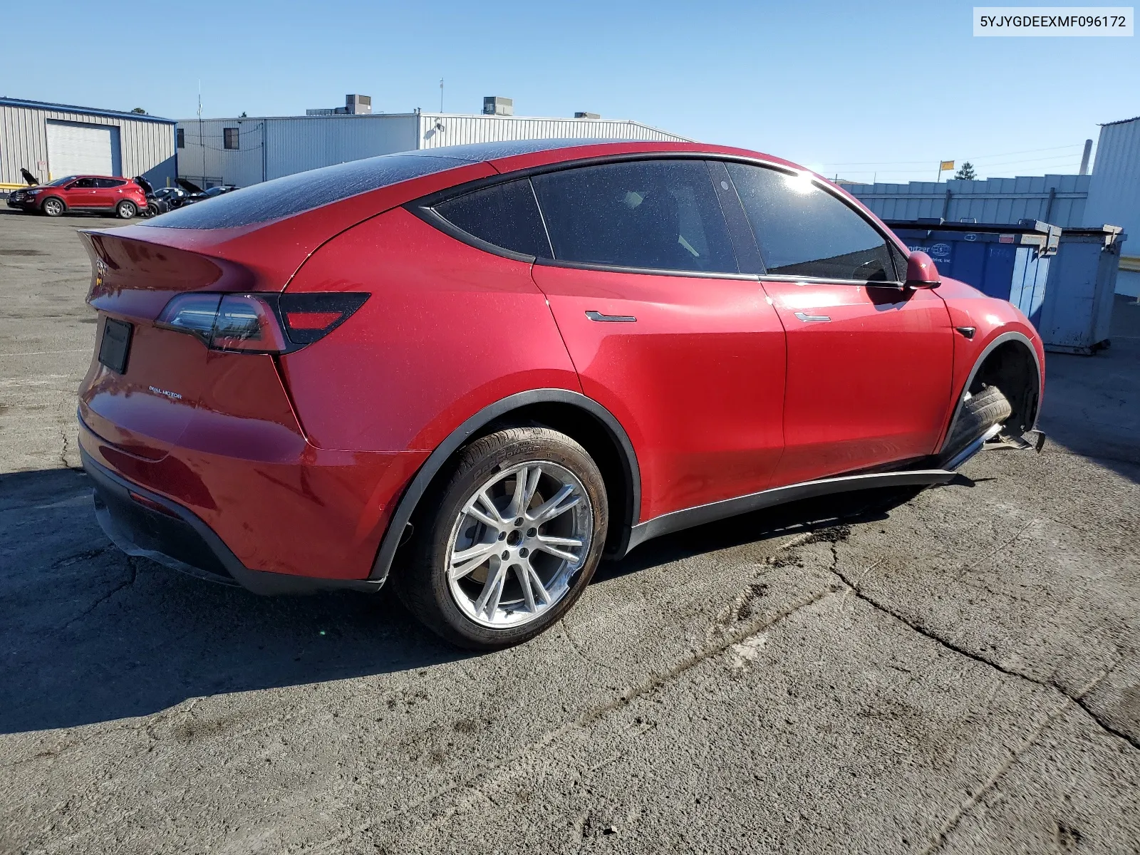 5YJYGDEEXMF096172 2021 Tesla Model Y