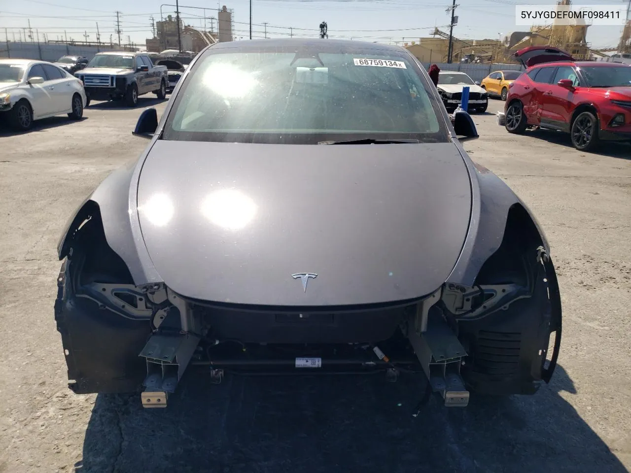 5YJYGDEF0MF098411 2021 Tesla Model Y