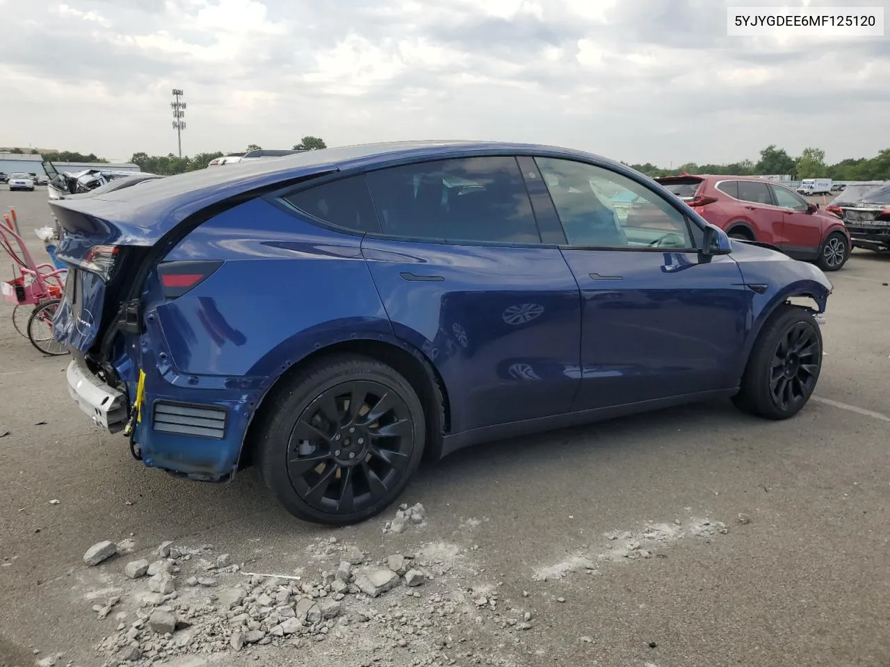 2021 Tesla Model Y VIN: 5YJYGDEE6MF125120 Lot: 68824834