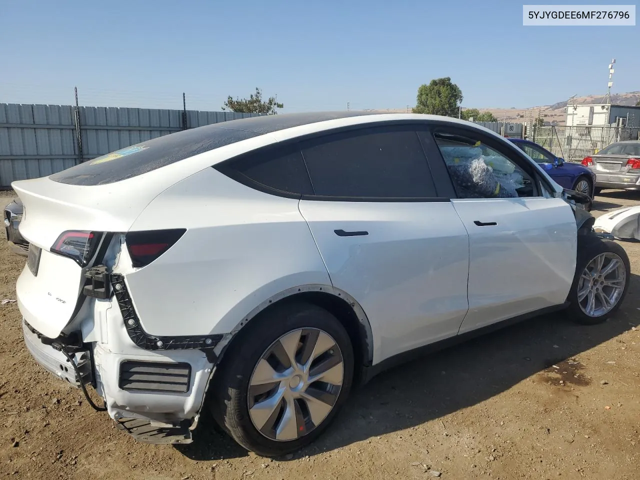 2021 Tesla Model Y VIN: 5YJYGDEE6MF276796 Lot: 69018094