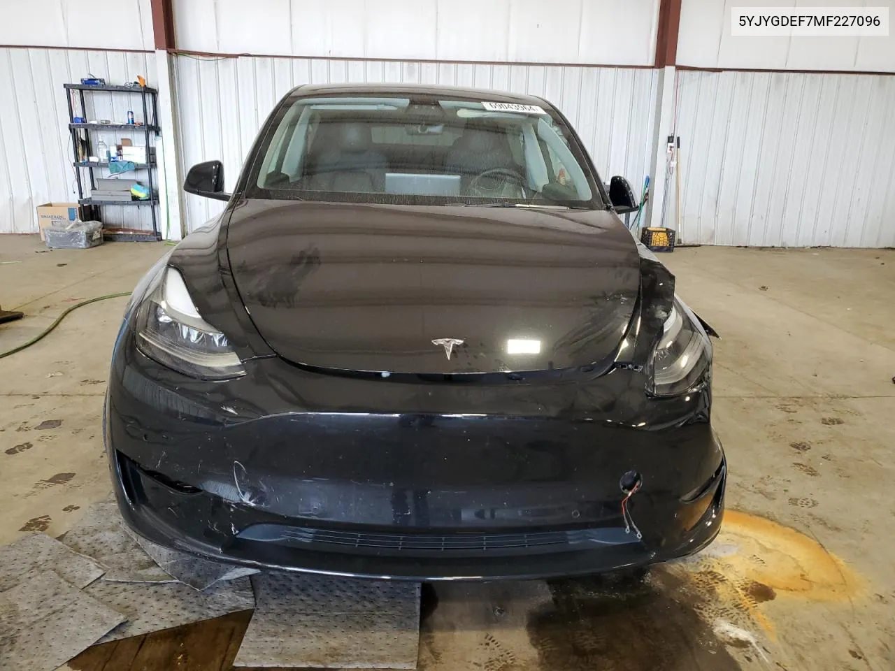 2021 Tesla Model Y VIN: 5YJYGDEF7MF227096 Lot: 69043964