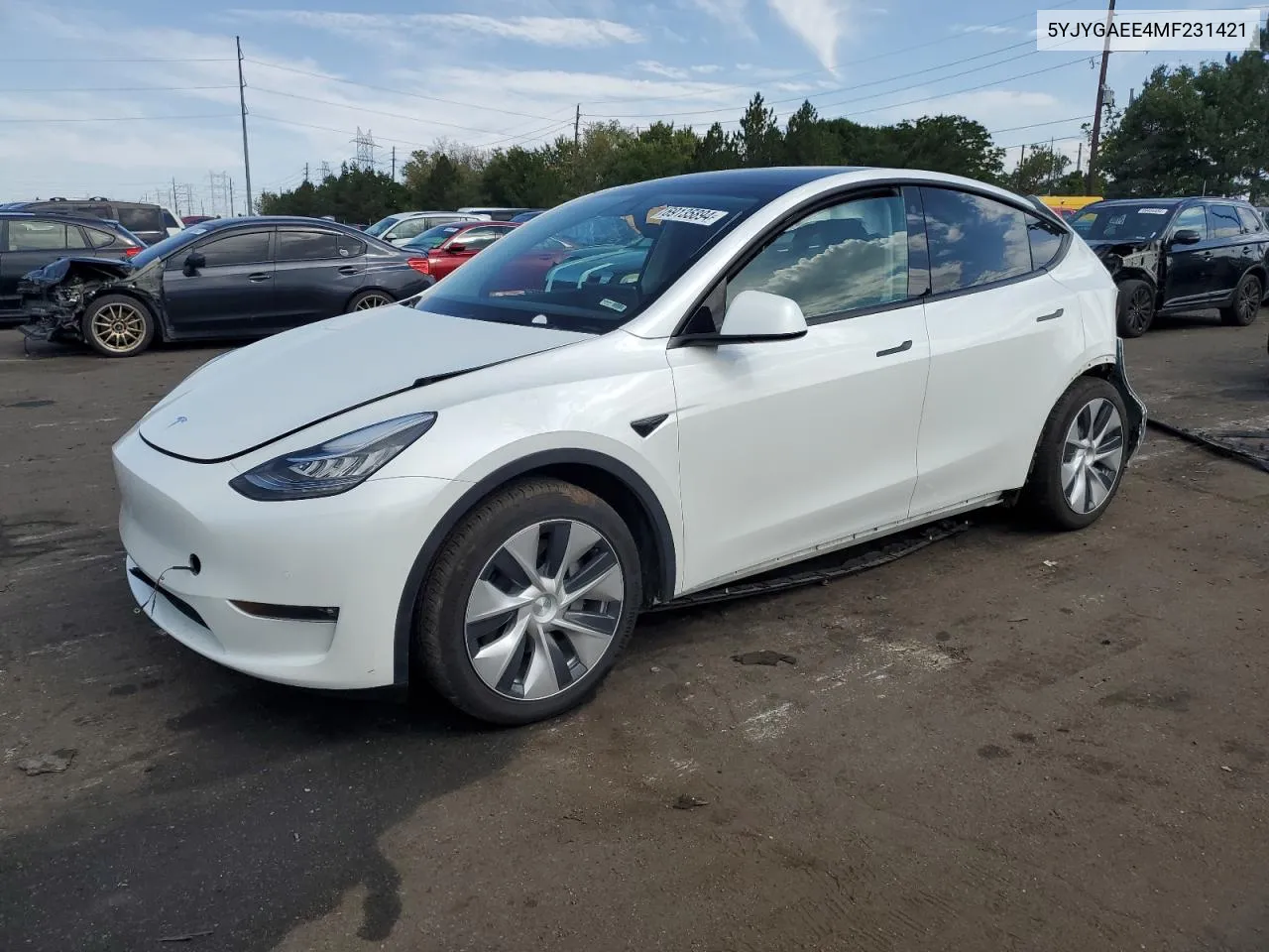 5YJYGAEE4MF231421 2021 Tesla Model Y