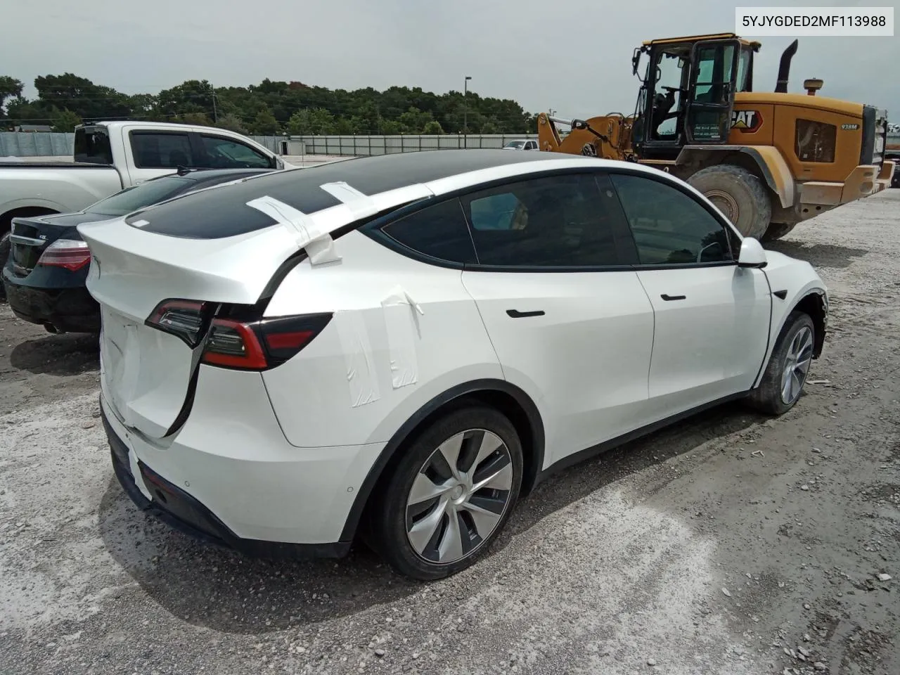 2021 Tesla Model Y VIN: 5YJYGDED2MF113988 Lot: 69176324