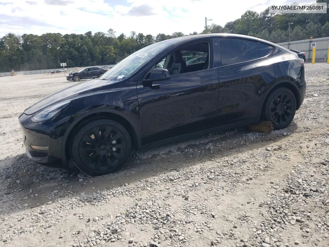 2021 Tesla Model Y VIN: 5YJYGAEE7MF260881 Lot: 69236884