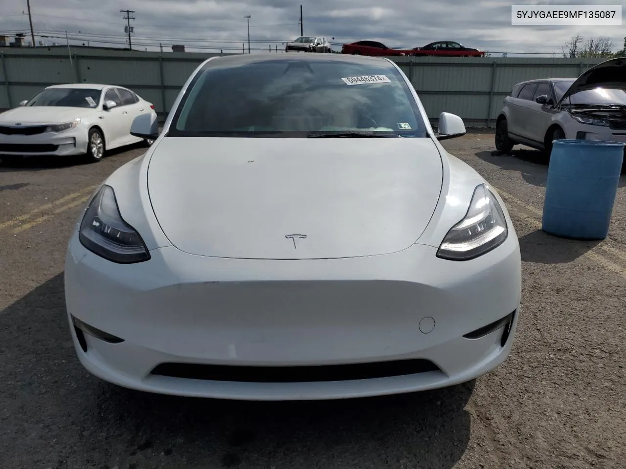 2021 Tesla Model Y VIN: 5YJYGAEE9MF135087 Lot: 69446374