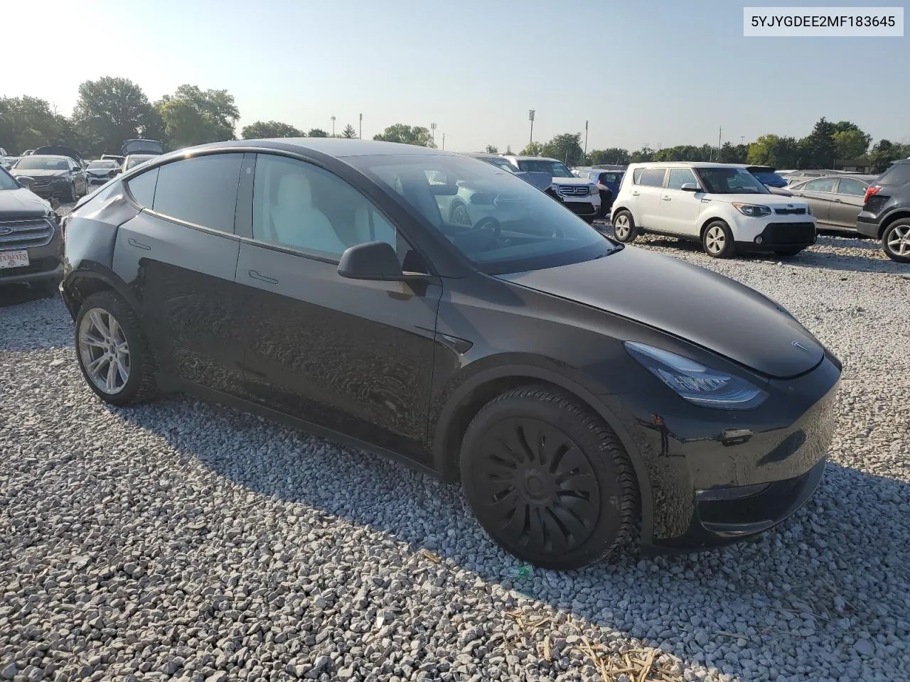 2021 Tesla Model Y VIN: 5YJYGDEE2MF183645 Lot: 69656004