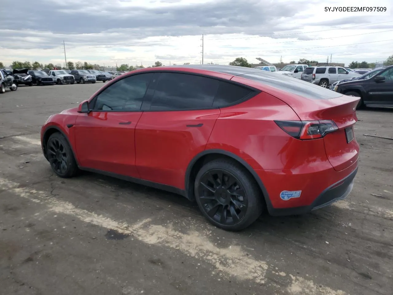 2021 Tesla Model Y VIN: 5YJYGDEE2MF097509 Lot: 69812524