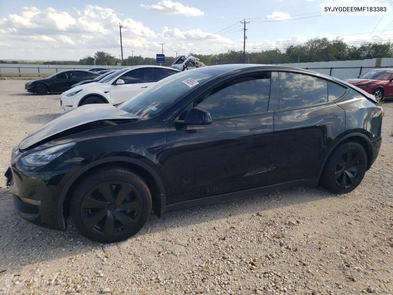 2021 Tesla Model Y VIN: 5YJYGDEE9MF183383 Lot: 69855554