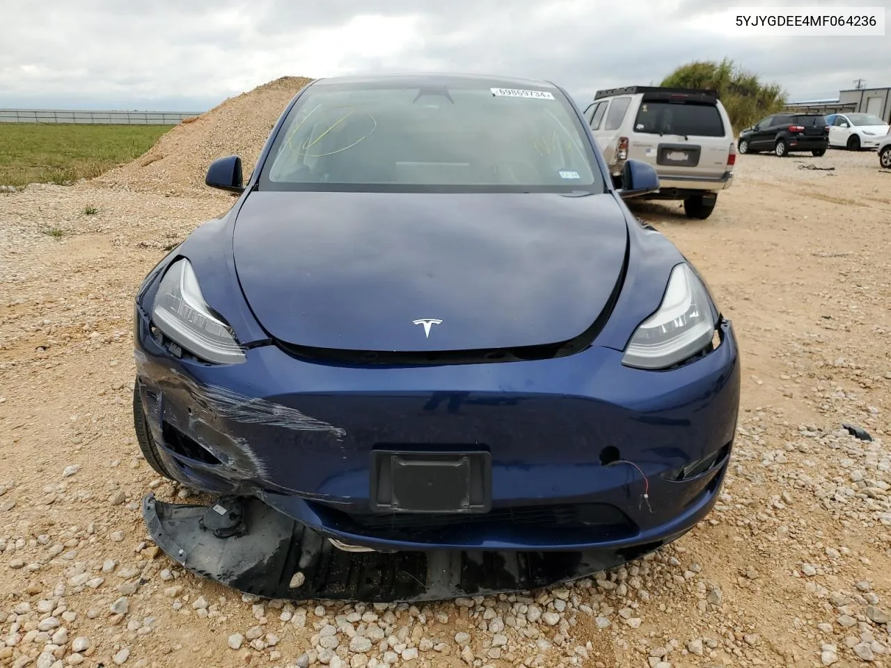 2021 Tesla Model Y VIN: 5YJYGDEE4MF064236 Lot: 69869734