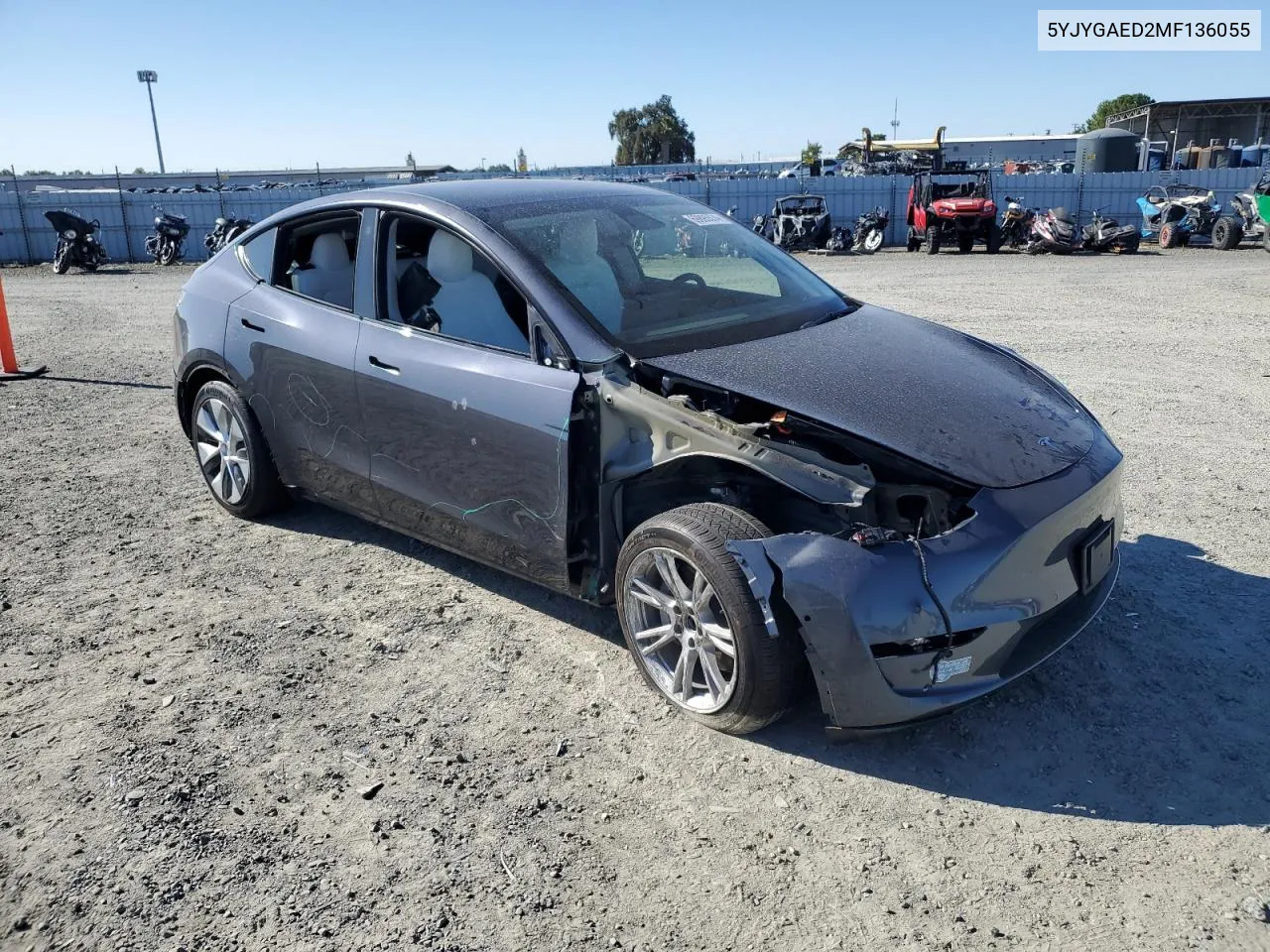 5YJYGAED2MF136055 2021 Tesla Model Y