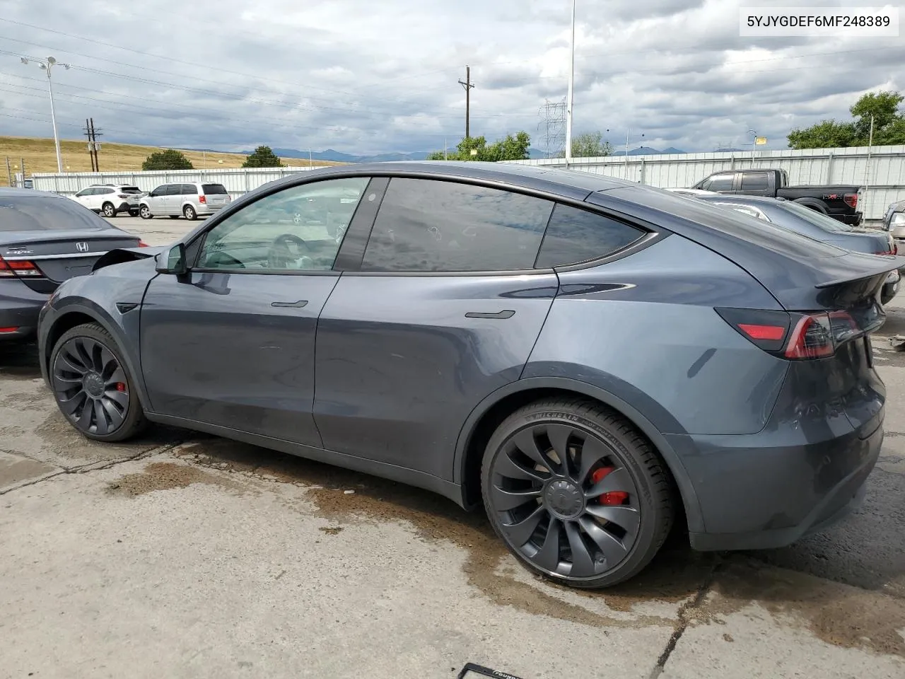 2021 Tesla Model Y VIN: 5YJYGDEF6MF248389 Lot: 70082594