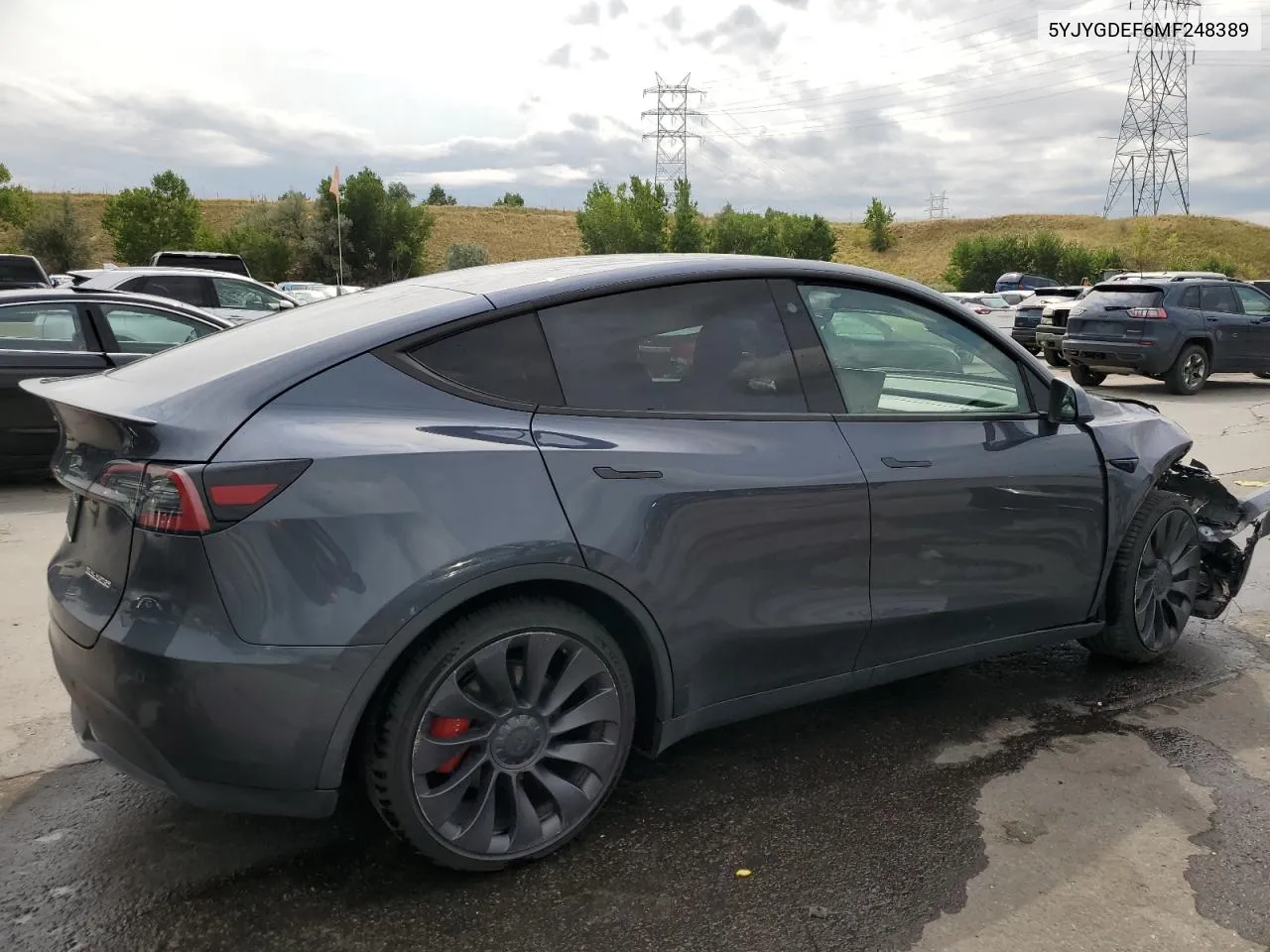 2021 Tesla Model Y VIN: 5YJYGDEF6MF248389 Lot: 70082594