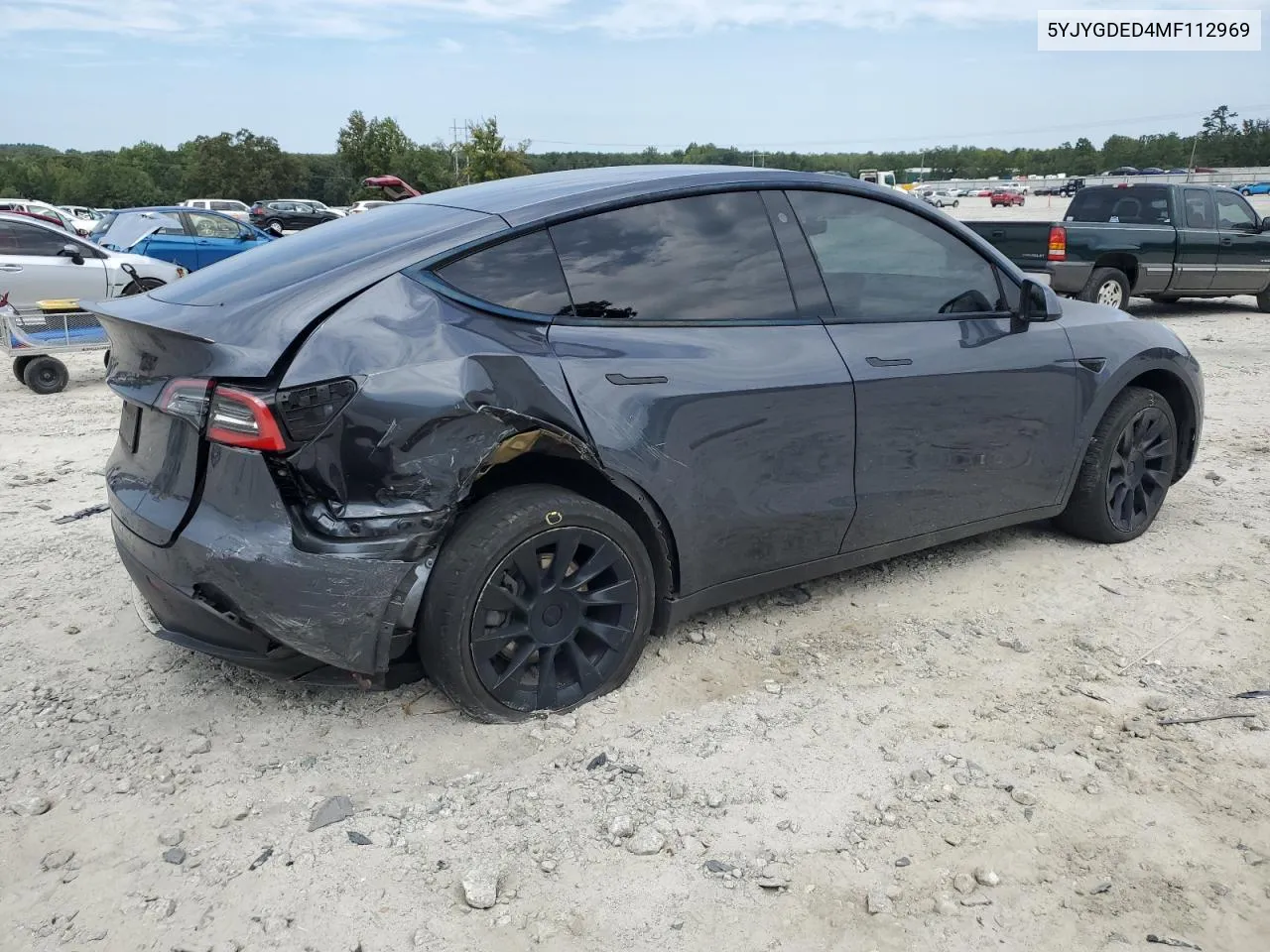 2021 Tesla Model Y VIN: 5YJYGDED4MF112969 Lot: 70150674