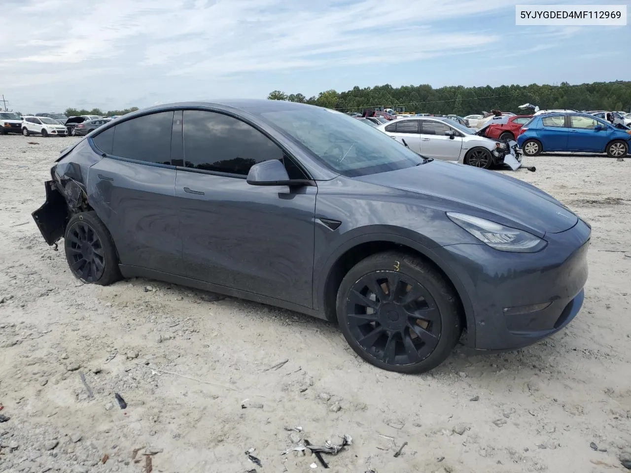 2021 Tesla Model Y VIN: 5YJYGDED4MF112969 Lot: 70150674