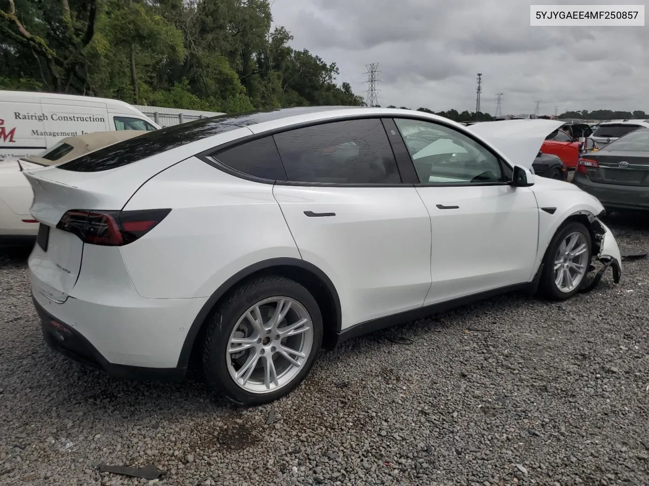 2021 Tesla Model Y VIN: 5YJYGAEE4MF250857 Lot: 70202564