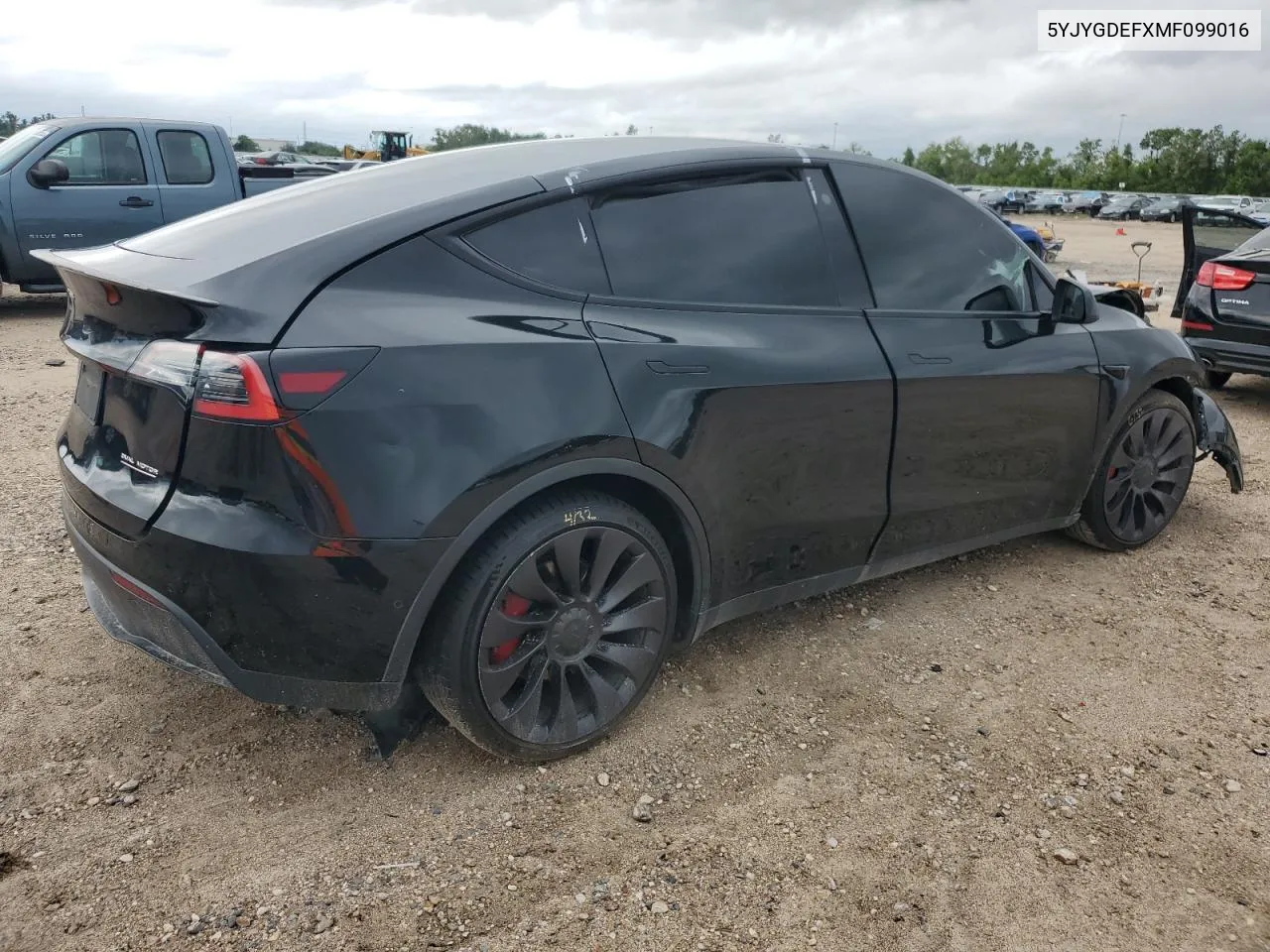 2021 Tesla Model Y VIN: 5YJYGDEFXMF099016 Lot: 70259944