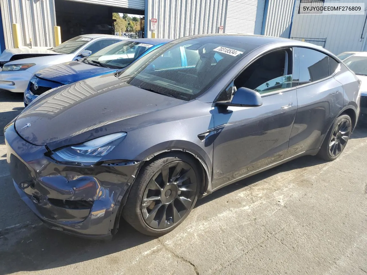 5YJYGDEE0MF276809 2021 Tesla Model Y