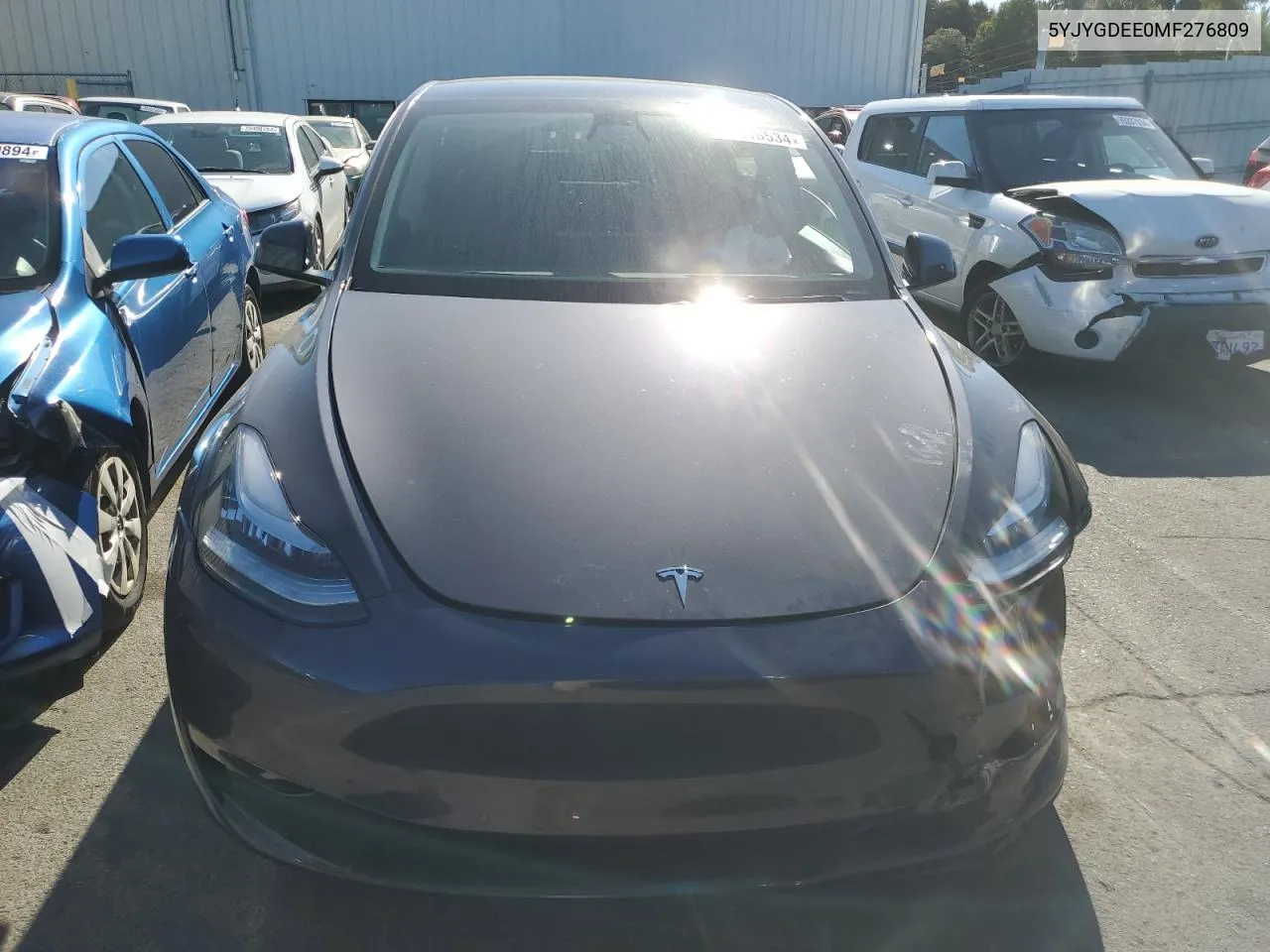 2021 Tesla Model Y VIN: 5YJYGDEE0MF276809 Lot: 70318534