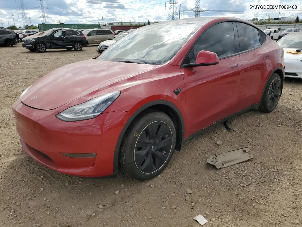 2021 Tesla Model Y VIN: 5YJYGDEE8MF089463 Lot: 70321764