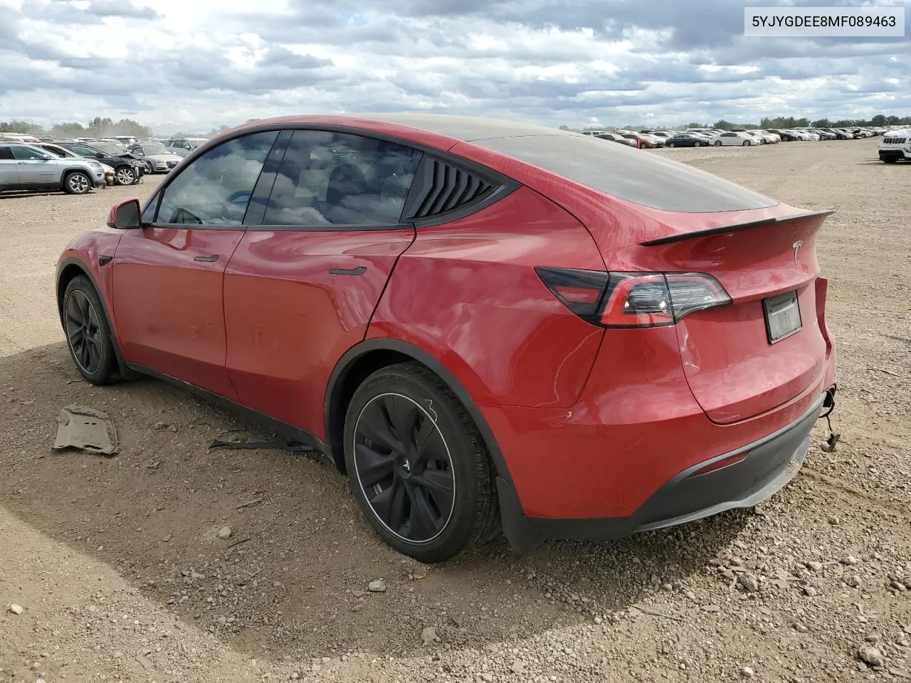 2021 Tesla Model Y VIN: 5YJYGDEE8MF089463 Lot: 70321764