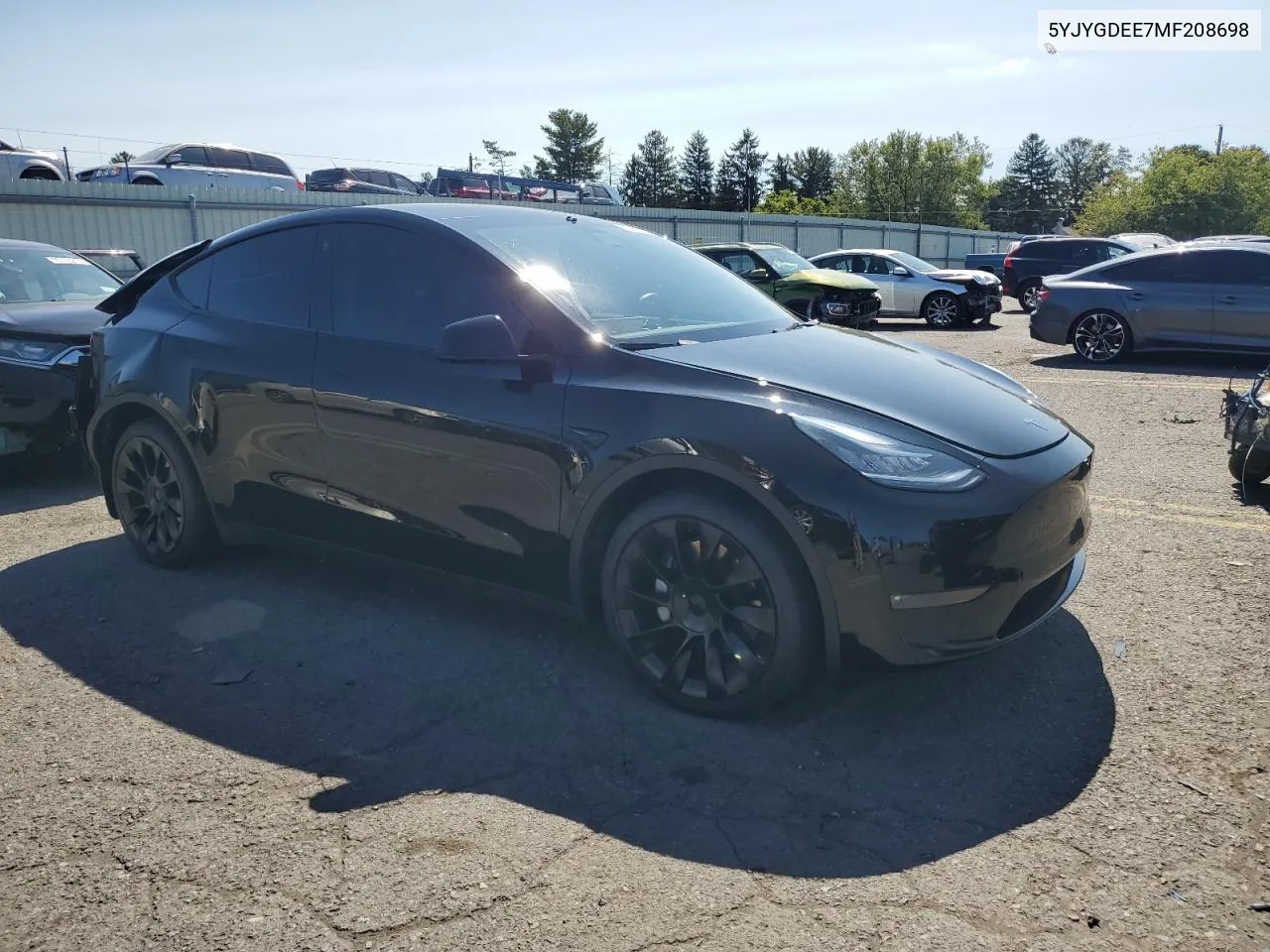 5YJYGDEE7MF208698 2021 Tesla Model Y